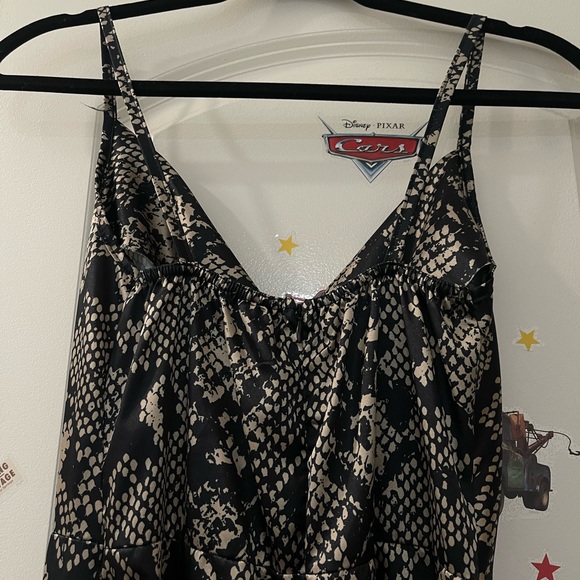 Missguided gray snake print satin cowl midi dress - Picture 7 of 8